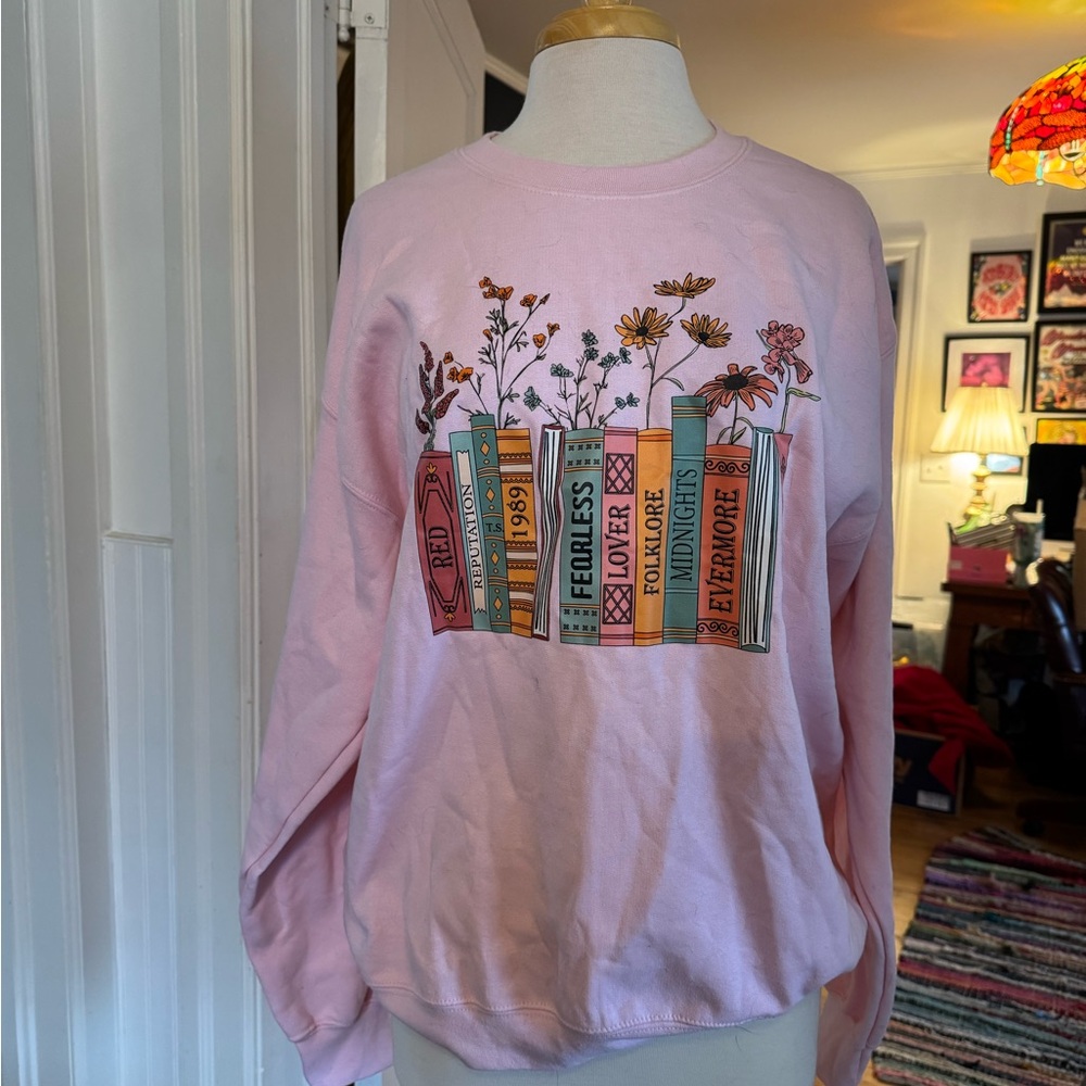 Pink TS Album Title Sweatshirt